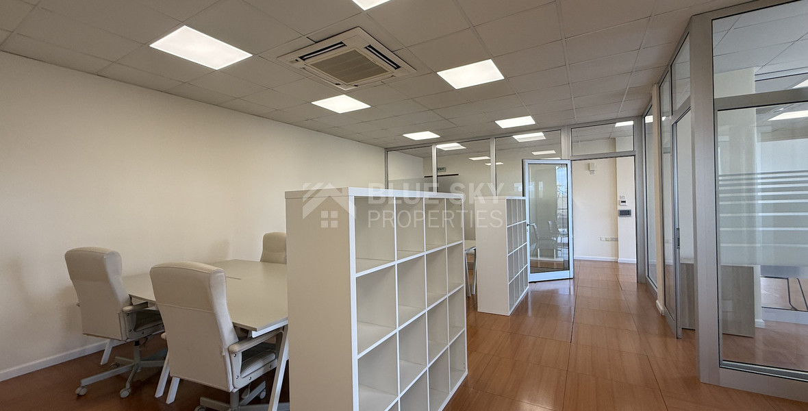 For Rent Premium Fully Furnished Commercial Offices - Commercial Avenue central Limassol Mesa Geitonia.