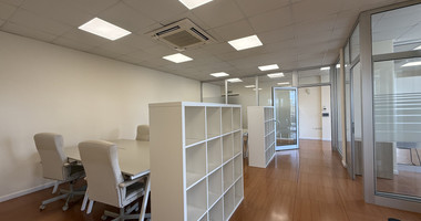 For Rent Premium Fully Furnished Commercial Offices - Commercial Avenue central Limassol Mesa Geitonia.