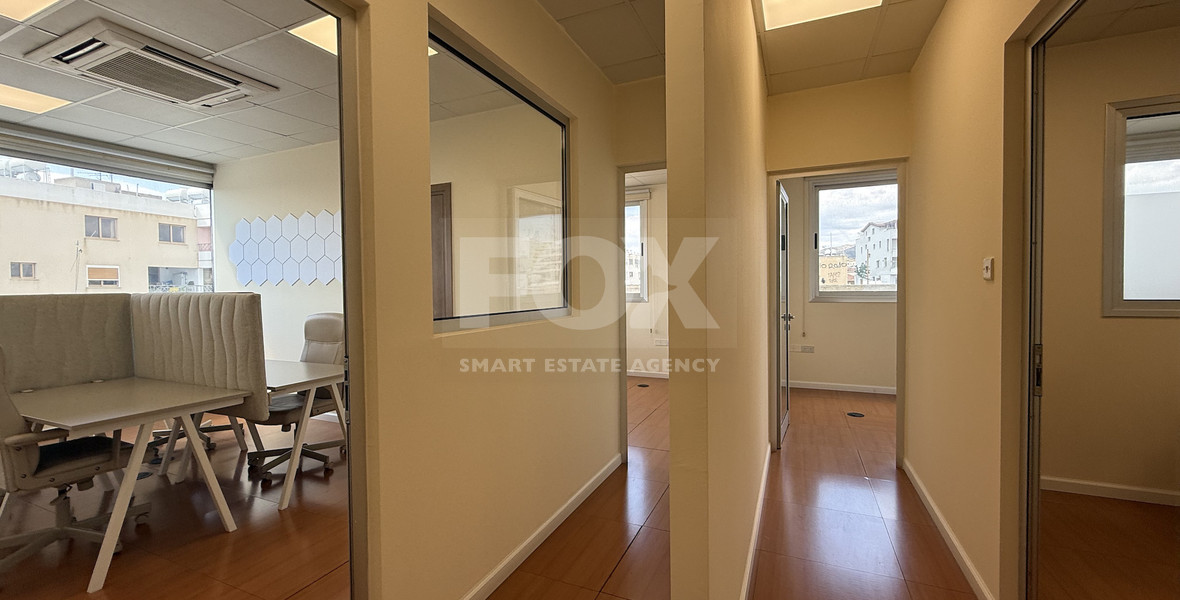 For Rent Premium Fully Furnished Commercial Offices - Commercial Avenue central Limassol Mesa Geitonia.