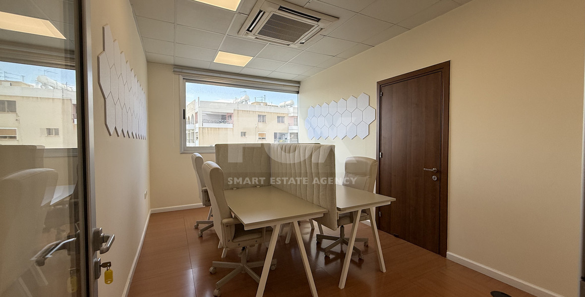 For Rent Premium Fully Furnished Commercial Offices - Commercial Avenue central Limassol Mesa Geitonia.