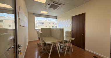 For Rent Premium Fully Furnished Commercial Offices - Commercial Avenue central Limassol Mesa Geitonia.