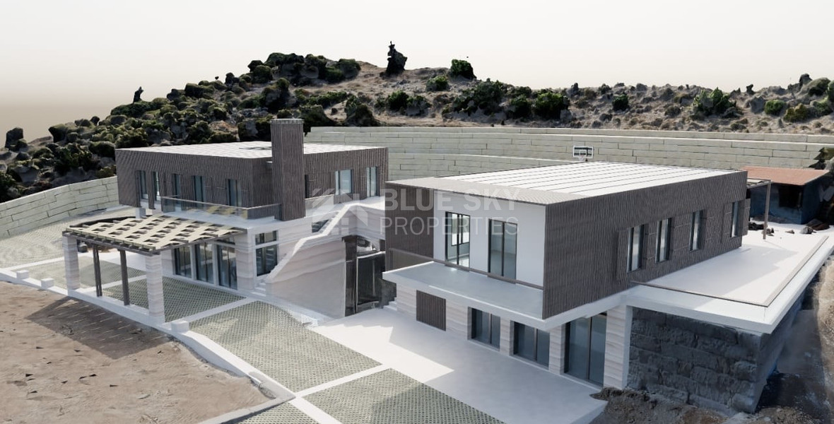 SALE: PLANING PERMIT- FOUNDATIONS READY - TWO ENERGY EFFICIENT RESIDENCES IN MATHIKOLONI