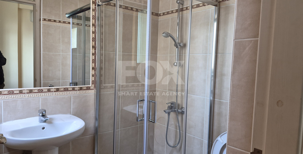 Spacious, fully furnished  two bedroom, two bath apartment — Ground floor — Agios Theodoros For Rent