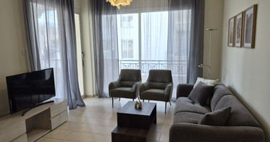 Spacious, fully furnished  two bedroom, two bath apartment — Ground floor — Agios Theodoros For Rent