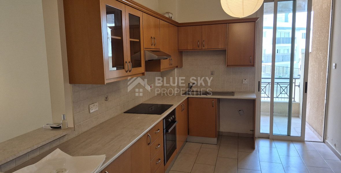 Spacious, fully furnished  two bedroom, two bath apartment — Ground floor — Agios Theodoros For Rent