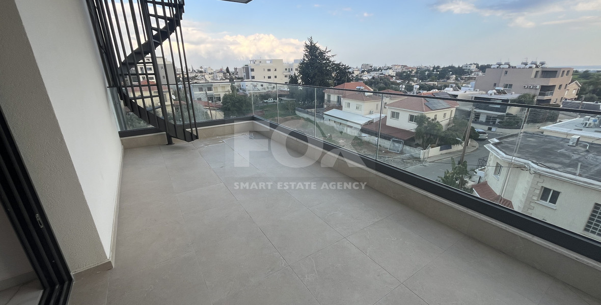 For Rent Brand-New Three Bedroom  Apartment with Sea View and Roof-Garden in Ypsonas