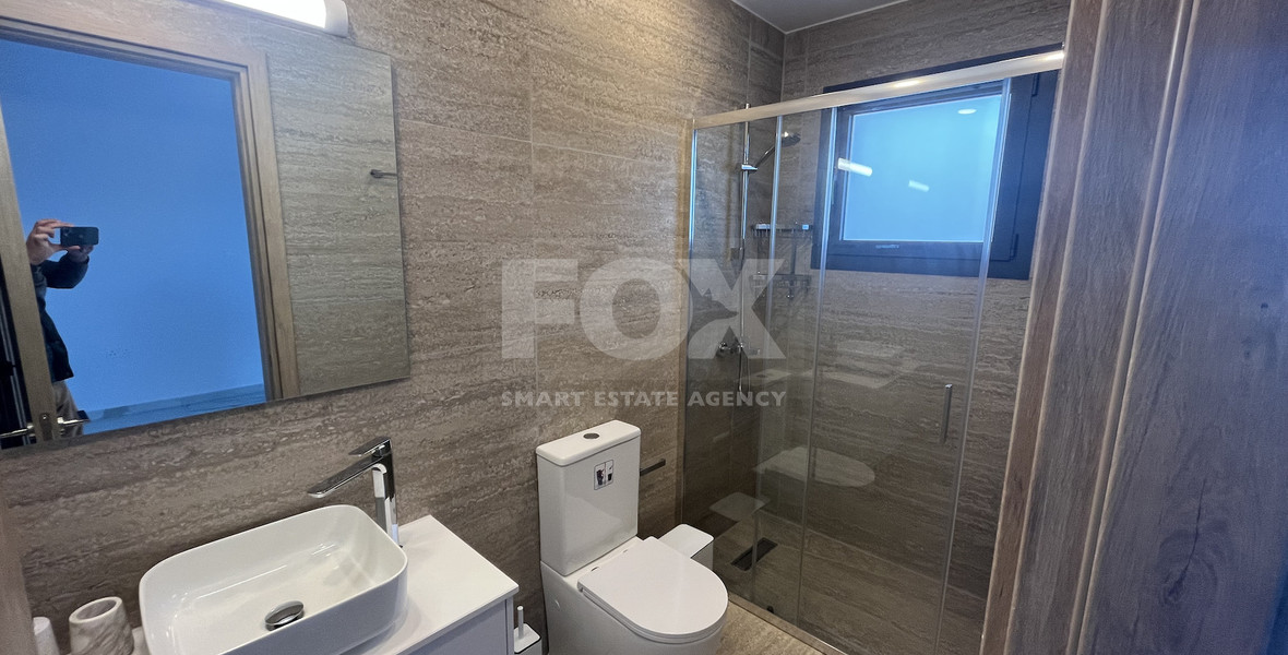 For Rent Brand-New Three Bedroom  Apartment with Sea View and Roof-Garden in Ypsonas