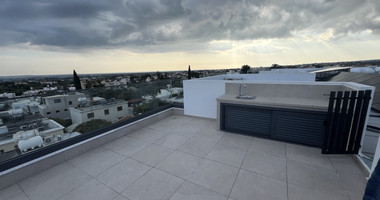 For Rent Brand-New Three Bedroom  Apartment with Sea View and Roof-Garden in Ypsonas