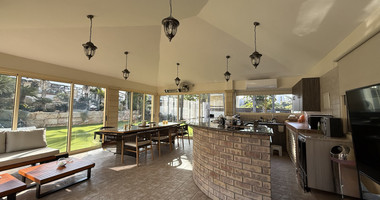 SALE: ELEGANT VILLA IN THE KALOGYRI AREA OF LIMASSOL WITH LARGE GARDENS AND ENTERTAINING AREAS.