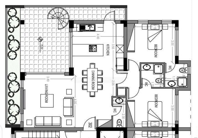 For Sale Luxury Two-Bedroom Penthouse with Private Rooftop Pool in Potamos Germasogeias, Limassol