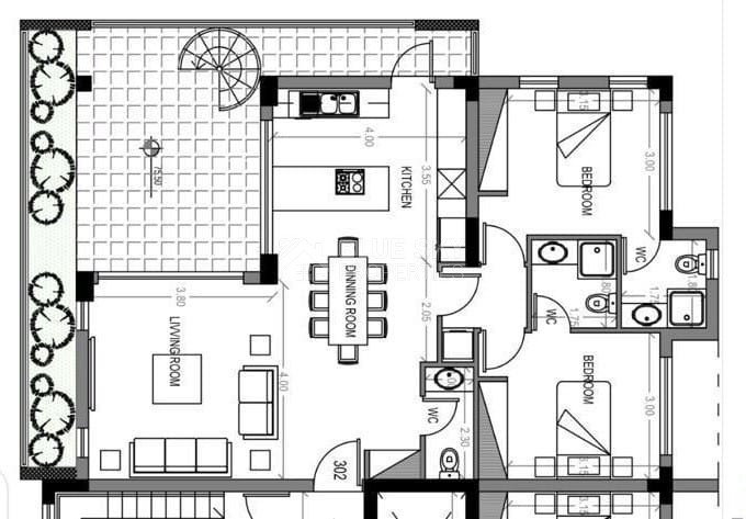 For Sale Luxury Two-Bedroom Penthouse with Private Rooftop Pool in Potamos Germasogeias, Limassol