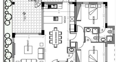 For Sale Luxury Two-Bedroom Penthouse with Private Rooftop Pool in Potamos Germasogeias, Limassol