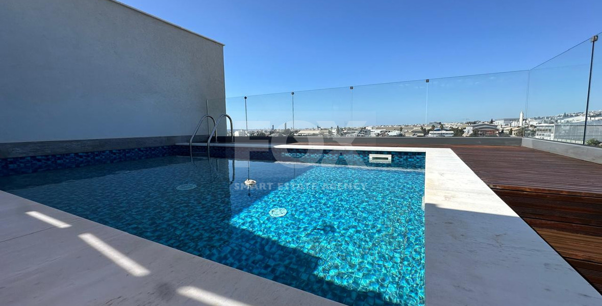 For Sale Luxury Two-Bedroom Penthouse with Private Rooftop Pool in Potamos Germasogeias, Limassol
