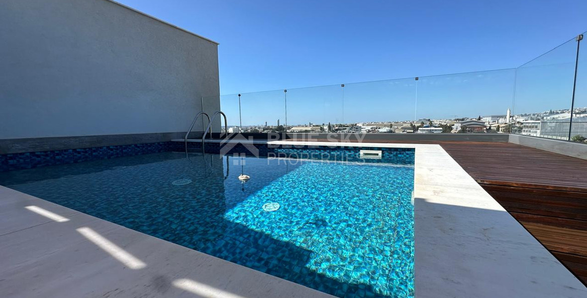 For Sale Luxury Two-Bedroom Penthouse with Private Rooftop Pool in Potamos Germasogeias, Limassol