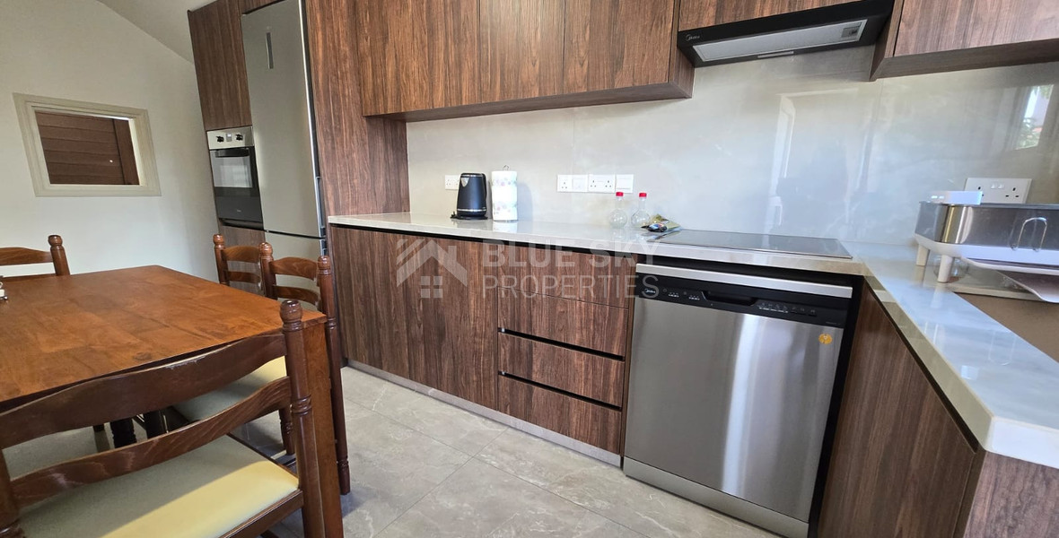Two Bedroom Fully Renovated Ground Floor Apartment for Rent in Mesa Gitonia, Limassol (near St Nicholas)
