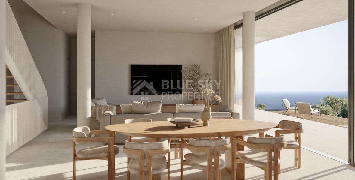 Luxury five bedroom  Seaview Villas with lower floor in a Prestigious Sea Caves, in Peyia , Paphos