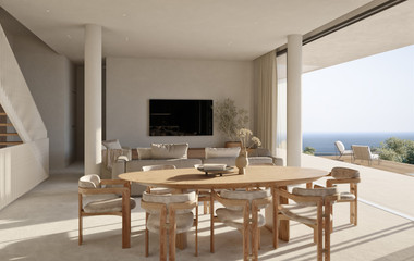 Luxury five bedroom  Seaview Villas with lower floor in a Prestigious Sea Caves, in Peyia , Paphos
