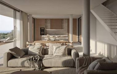 Luxury four bedroom  Seaview Villas with lower floor in a Prestigious Sea Caves, in Peyia , Paphos