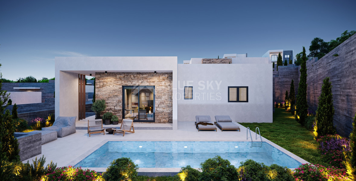 For sale, spacious four bedroom Detached House with Private Pool in Pegeia, Paphos
