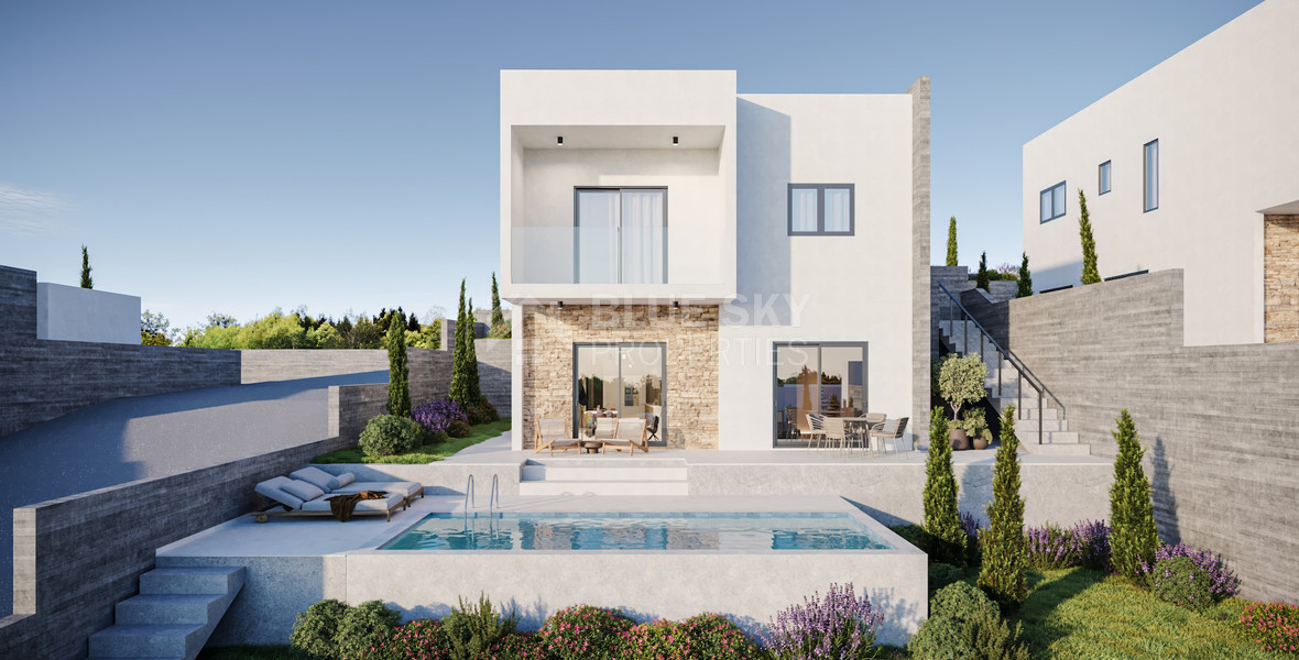 For sale, spacious four bedroom Detached House with Private Pool in Pegeia, Paphos
