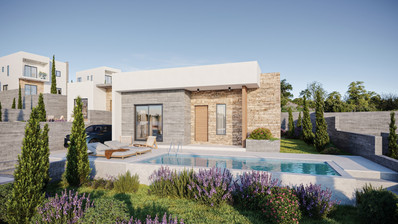 For sale, spacious four bedroom Detached House with Private Pool in Pegeia, Paphos