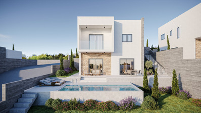 For sale, spacious four Bedroom Detached House with Private Pool in Pegeia, Paphos