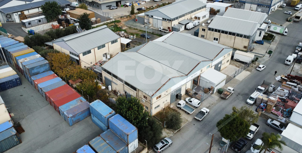 Industrial Opportunity: Two Warehouses on 1,259 sq.m. Land for Sale in Ypsonas Industrial Area