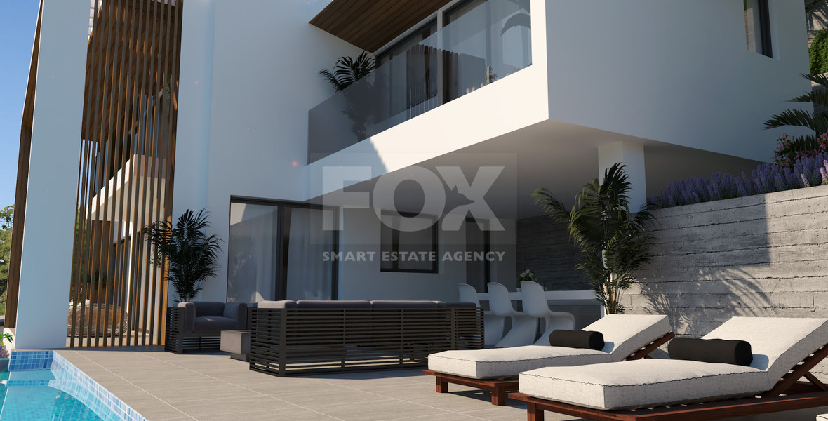 Spacious five Bedrooms Detached House for Sale with Pool and Stunning Mountain Views in Tsada, Paphos