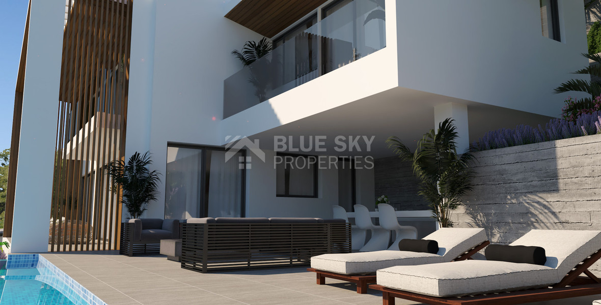 Spacious five Bedrooms Detached House for Sale with Pool and Stunning Mountain Views in Tsada, Paphos