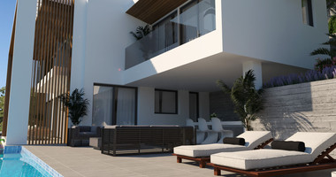 Spacious five Bedrooms Detached House for Sale with Pool and Stunning Mountain Views in Tsada, Paphos