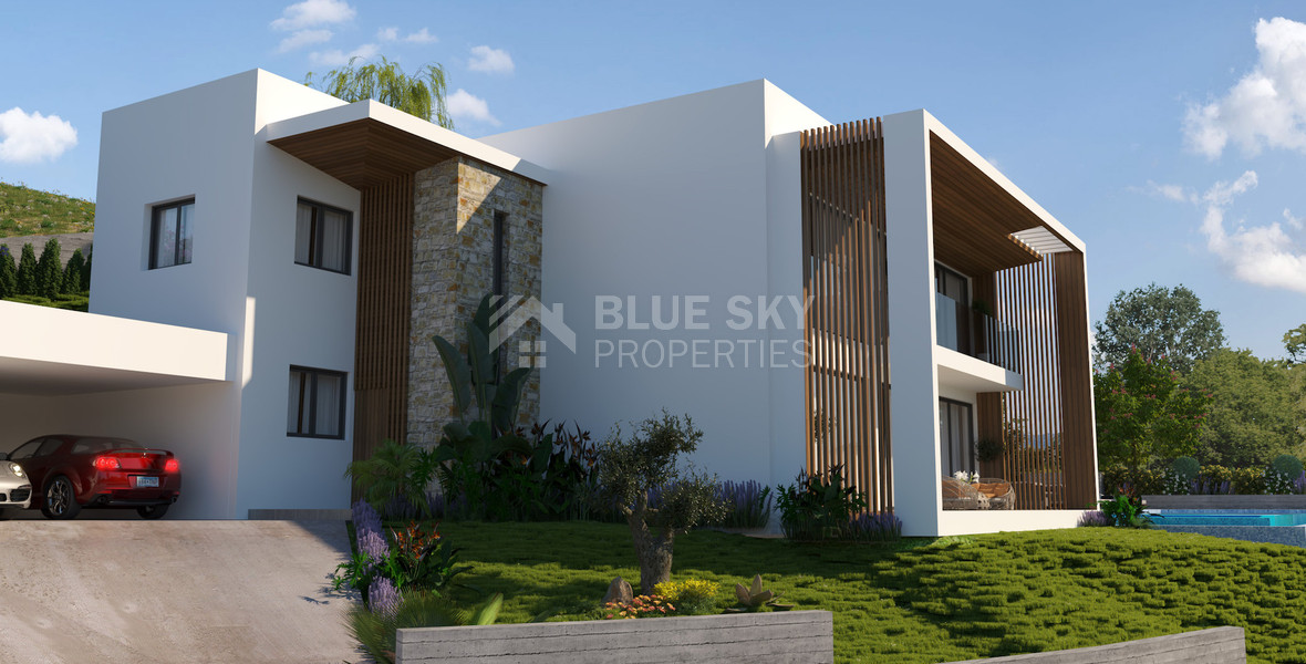 Spacious five Bedrooms Detached House for Sale with Pool and Stunning Mountain Views in Tsada, Paphos