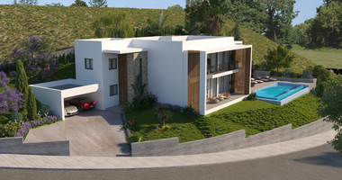 Spacious five Bedrooms Detached House for Sale with Pool and Stunning Mountain Views in Tsada, Paphos