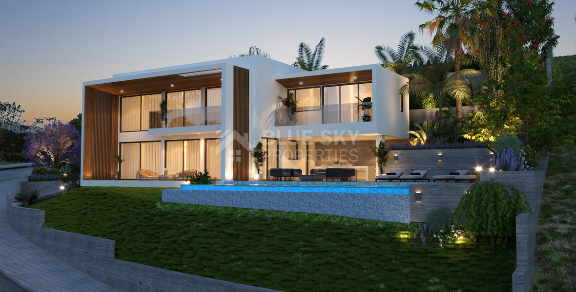 Spacious five Bedrooms Detached House for Sale with Pool and Stunning Mountain Views in Tsada, Paphos