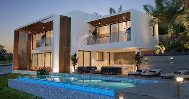 Spacious five Bedrooms Detached House for Sale with Pool and Stunning Mountain Views in Tsada, Paphos