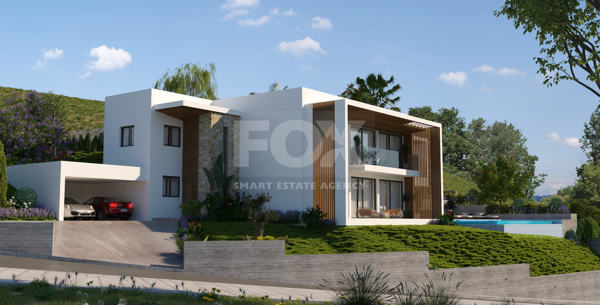 Spacious five Bedrooms Detached House for Sale with Pool and Stunning Mountain Views in Tsada, Paphos