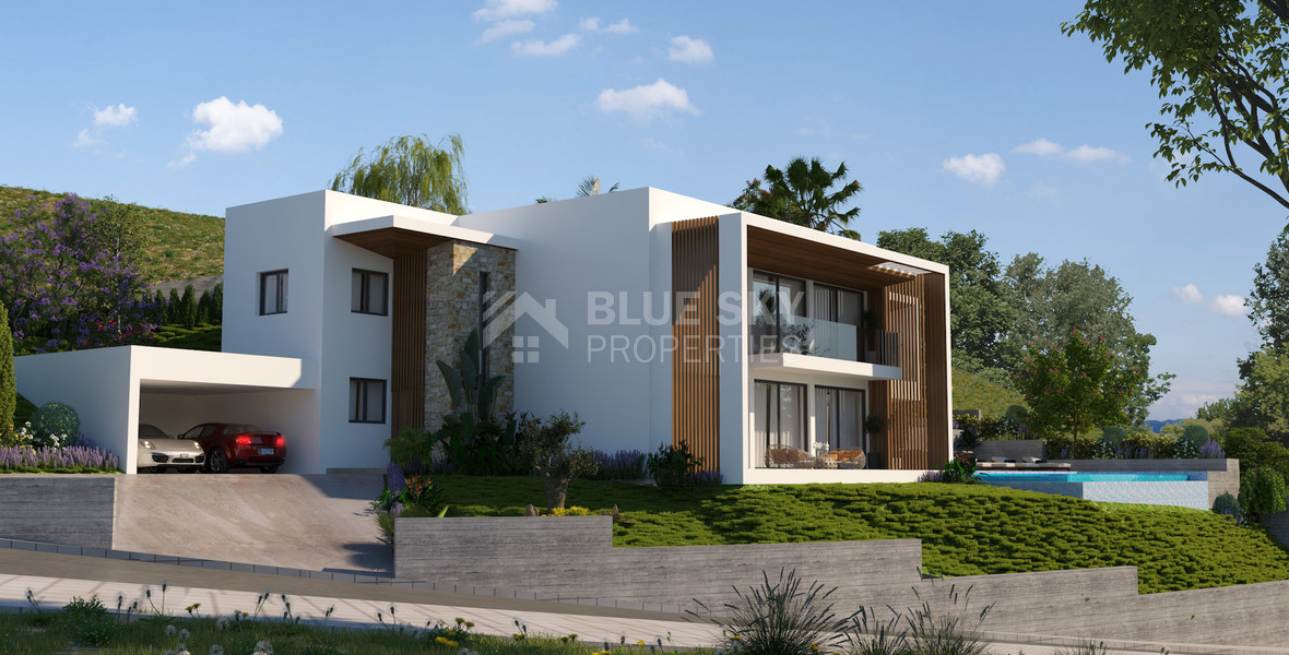 Spacious five Bedrooms Detached House for Sale with Pool and Stunning Mountain Views in Tsada, Paphos