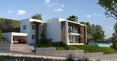 Spacious five Bedrooms Detached House for Sale with Pool and Stunning Mountain Views in Tsada, Paphos