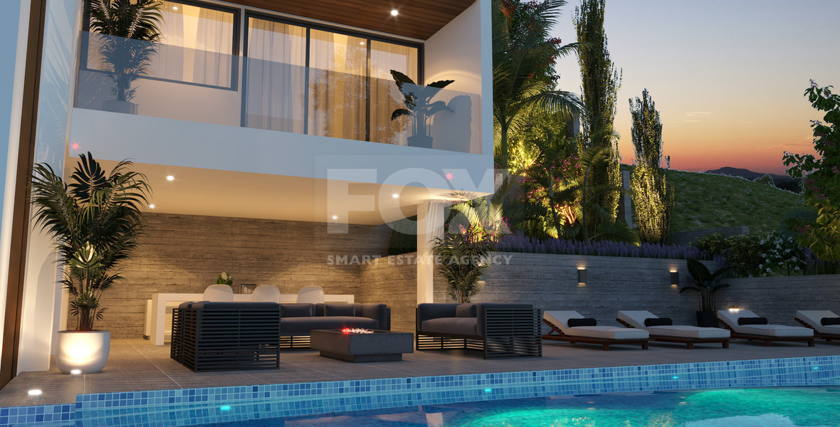 Spacious five Bedrooms Detached House for Sale with Pool and Stunning Mountain Views in Tsada, Paphos