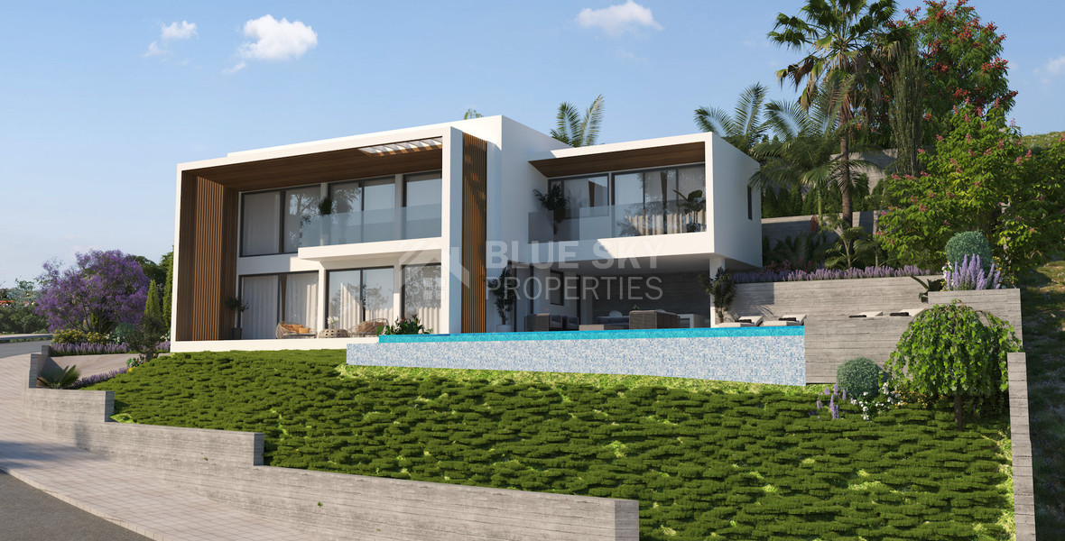 Spacious five Bedrooms Detached House for Sale with Pool and Stunning Mountain Views in Tsada, Paphos
