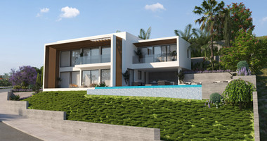 Spacious five Bedrooms Detached House for Sale with Pool and Stunning Mountain Views in Tsada, Paphos