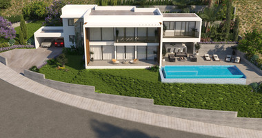 Spacious five Bedrooms Detached House for Sale with Pool and Stunning Mountain Views in Tsada, Paphos
