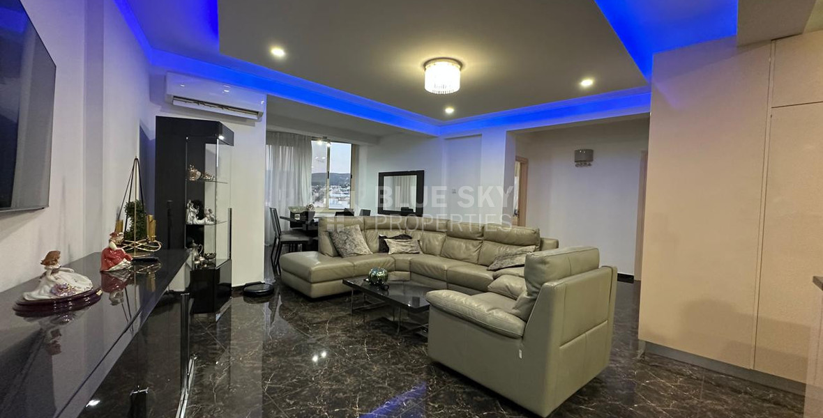 For Sale three-Bedroom Renovated Apartment with Sea View in Potamos Germasogeias, Limassol