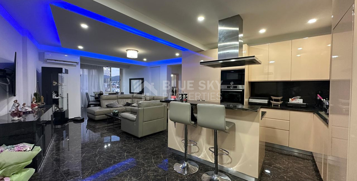 For Sale three-Bedroom Renovated Apartment with Sea View in Potamos Germasogeias, Limassol