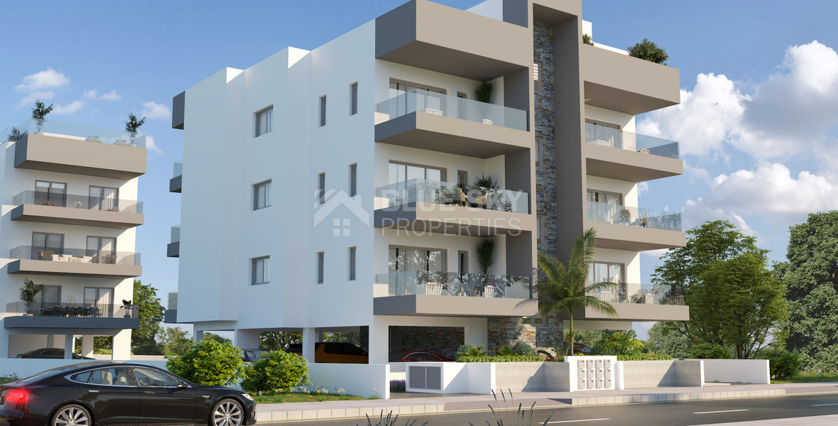 For sale Two Bedroom Apartment with common roof garden & pool in Omonoia