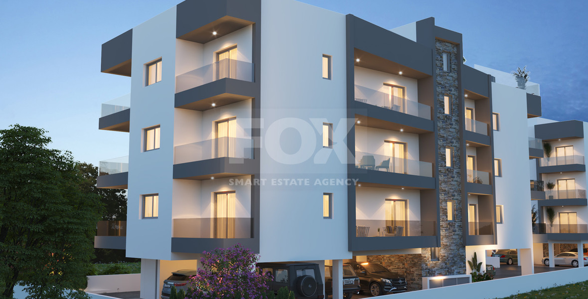 For sale Two Bedroom Apartment with common roof garden & pool in Omonoia