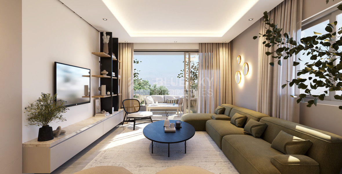 For sale Two Bedroom Apartment with common roof garden & pool in Omonoia