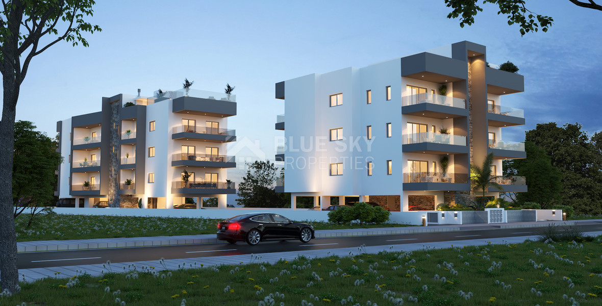 For sale One Bedroom Apartment with common roof garden & pool in Omonoia