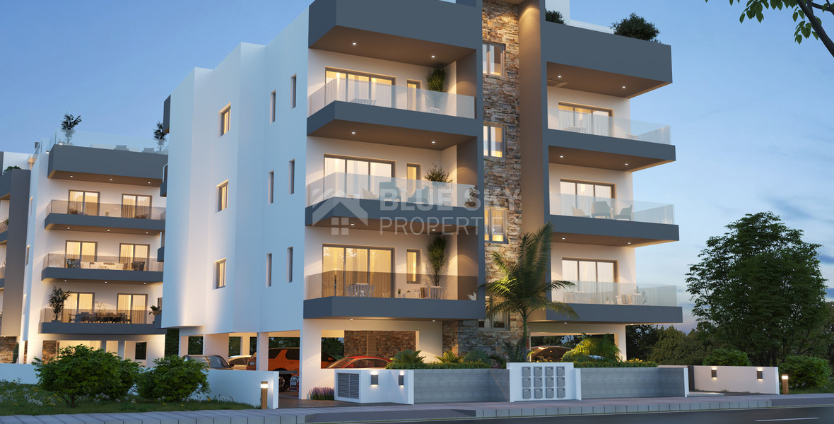 For sale One Bedroom Apartment with common roof garden & pool in Omonoia