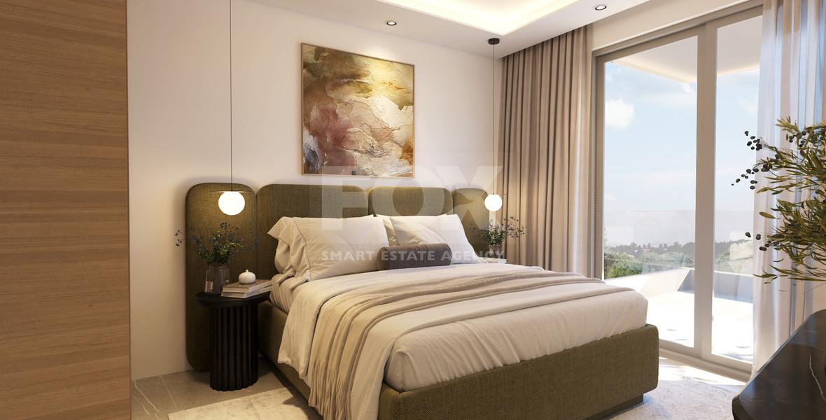 For sale One Bedroom Apartment with common roof garden & pool in Omonoia