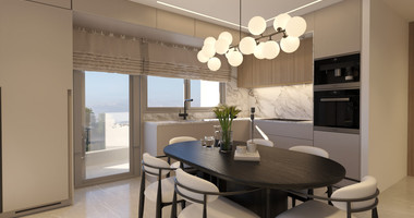 For sale One Bedroom Apartment with common roof garden & pool in Omonoia